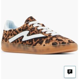 Madden Girl Leopard Print Low-Top Sneakers with White Accents